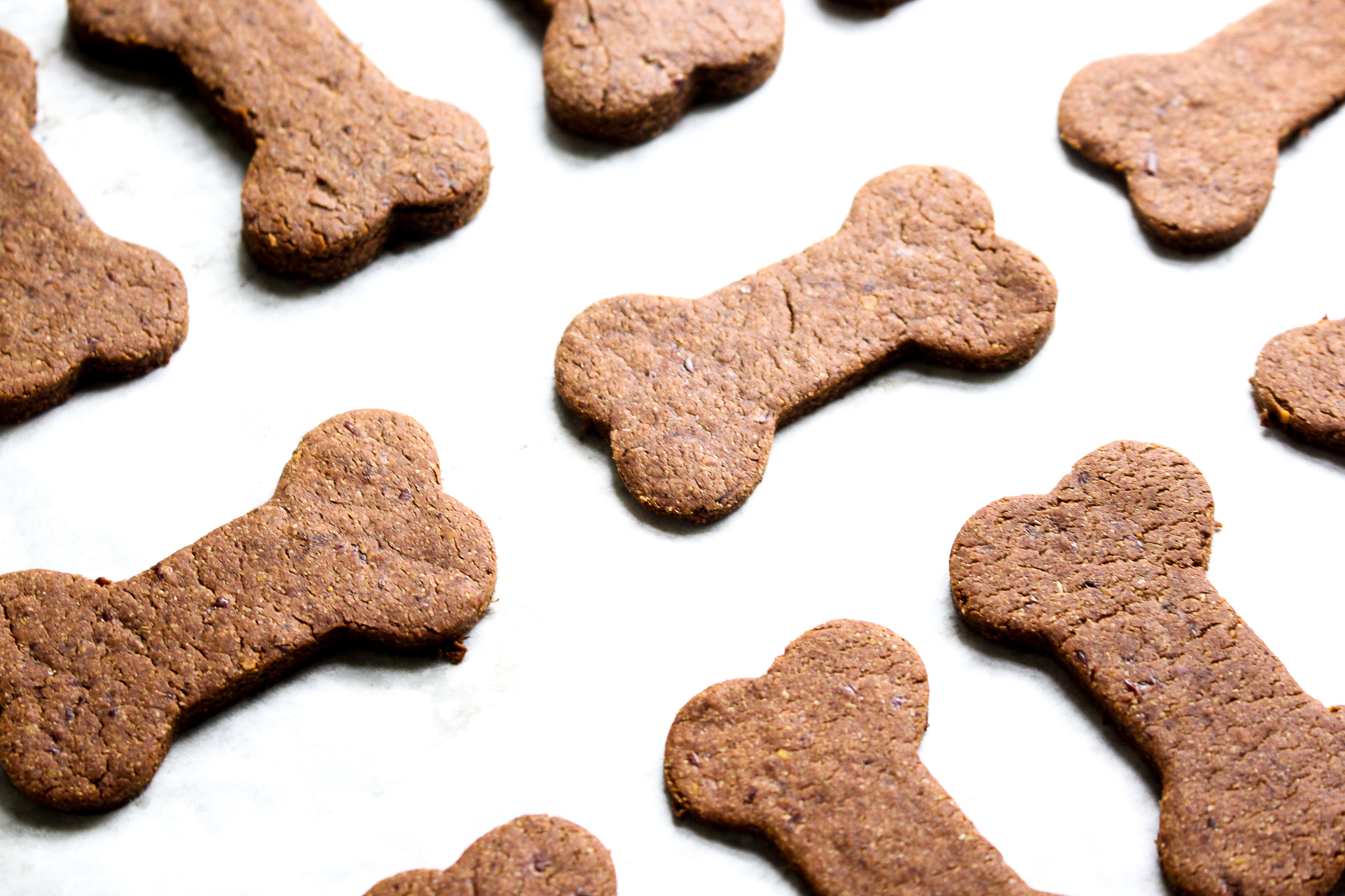 Carob Peanut Butter Dog Biscuits